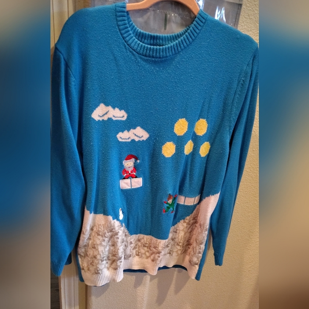 Christmas Sweater size L Vintage Alex Stevens